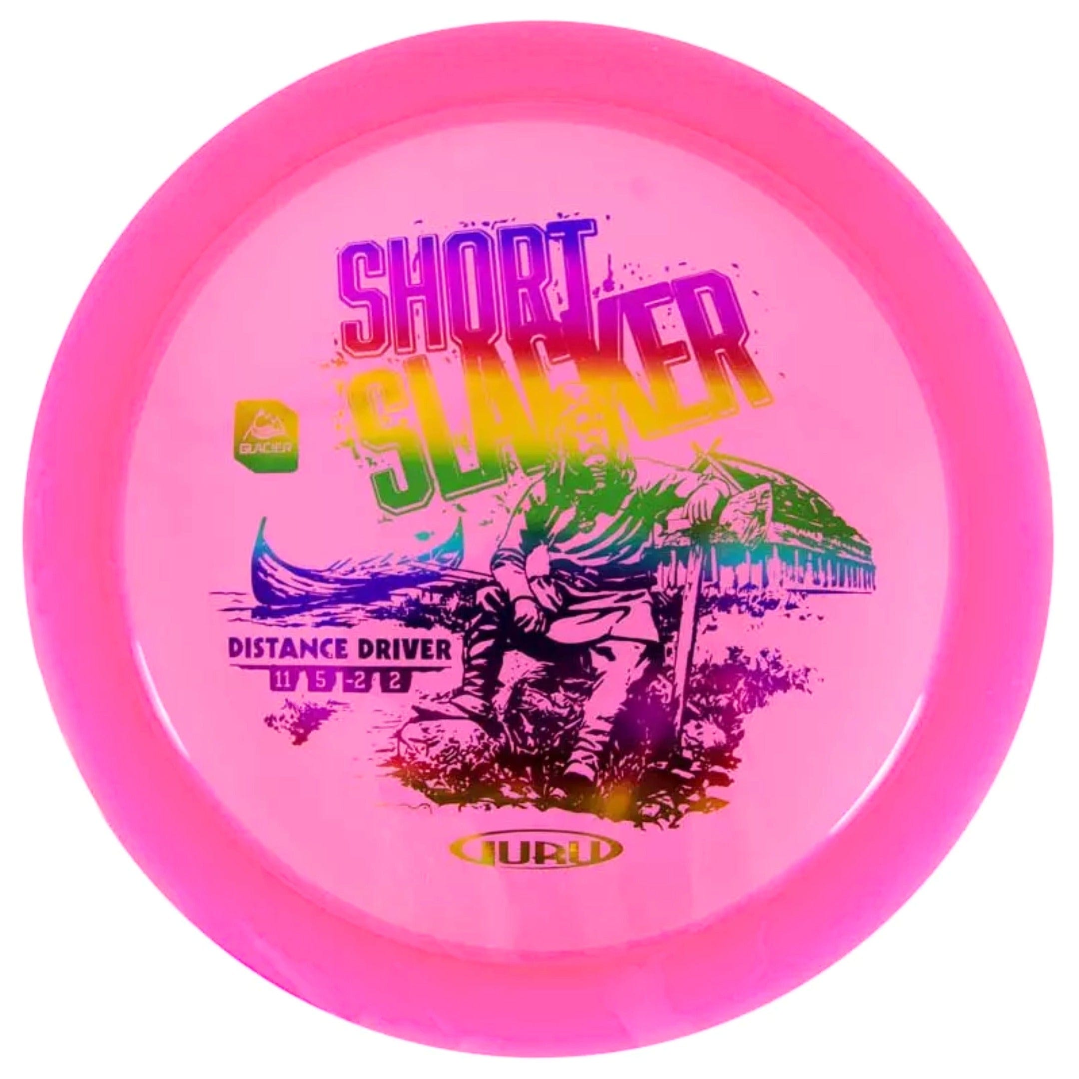 Pink Short Slacker distance driver disc golf disc